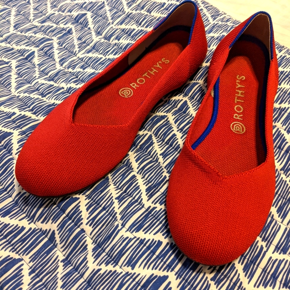 Rothy's Red Flat Shoe Size 11